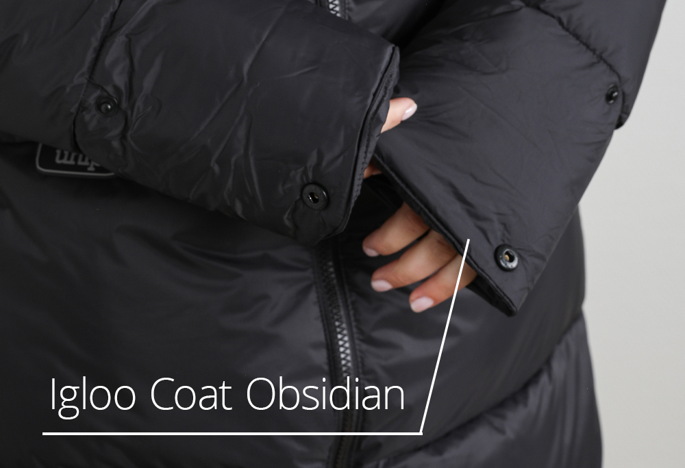 Igloo Coat Obsidian hand warmer downfoldable cuffs 1000X684.jpg